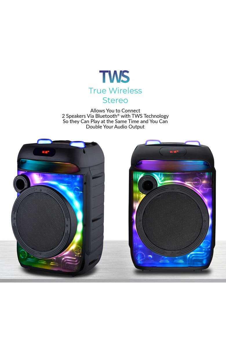 Cyber Flex 8 Inch Portable Speaker, Alternate, color, Black