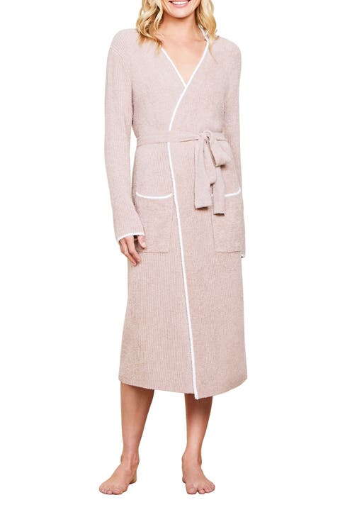 CozyChic™ Lite® Contrast Stripe Ribbed Robe