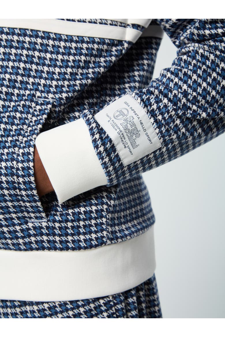 Dallas Houndstooth Track Jacket, Alternate, color, MARITIME BLUE