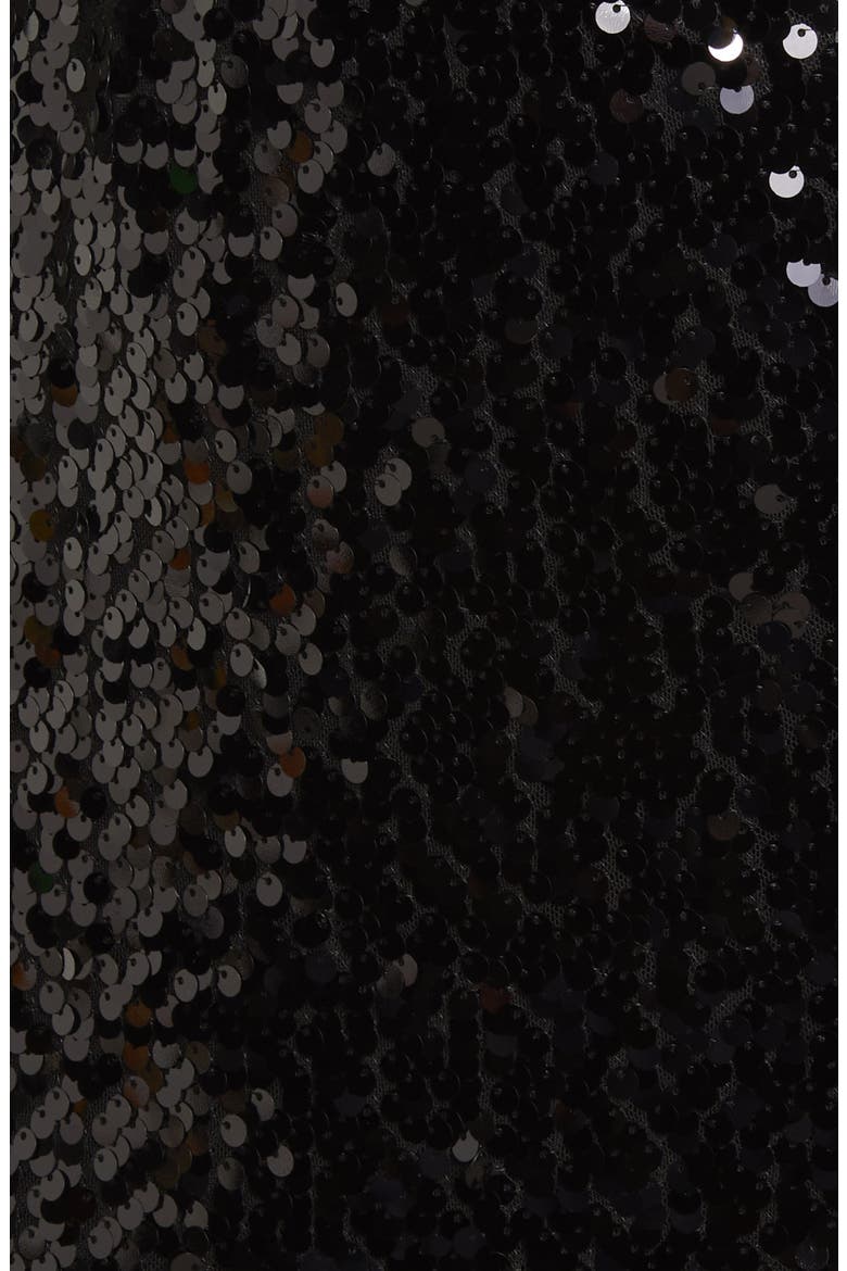 Carrie Long Sleeve Sequin Minidress, Alternate, color, BLACK SEQUIN