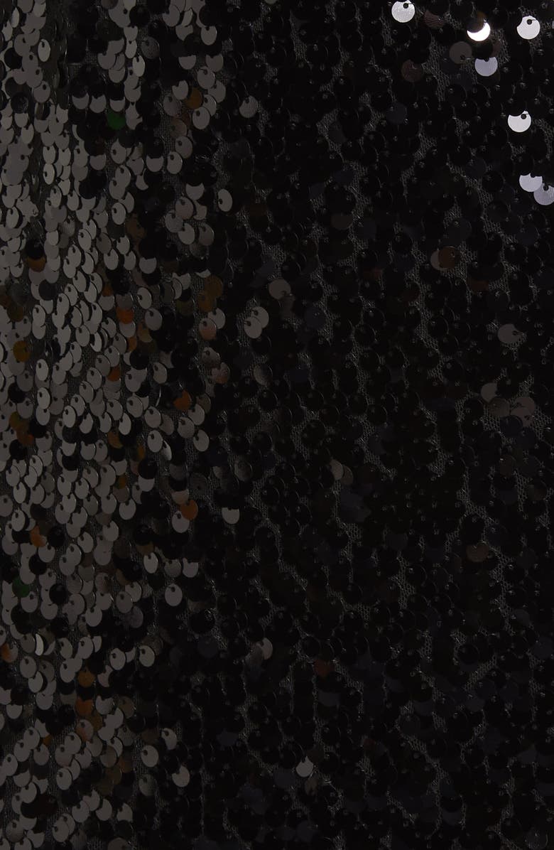 WAYF Carrie Long Sleeve Sequin Minidress, Alternate, color,