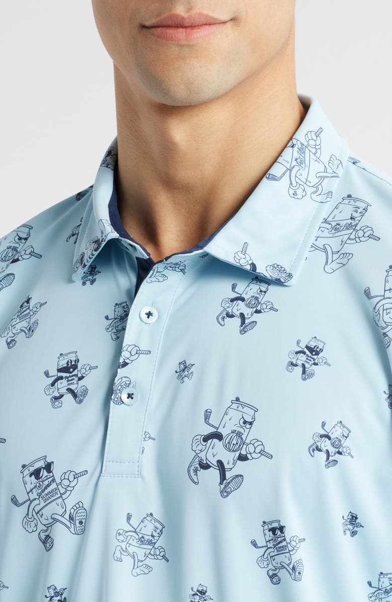 Swannies Bill Print Golf Polo, Alternate, color, 
