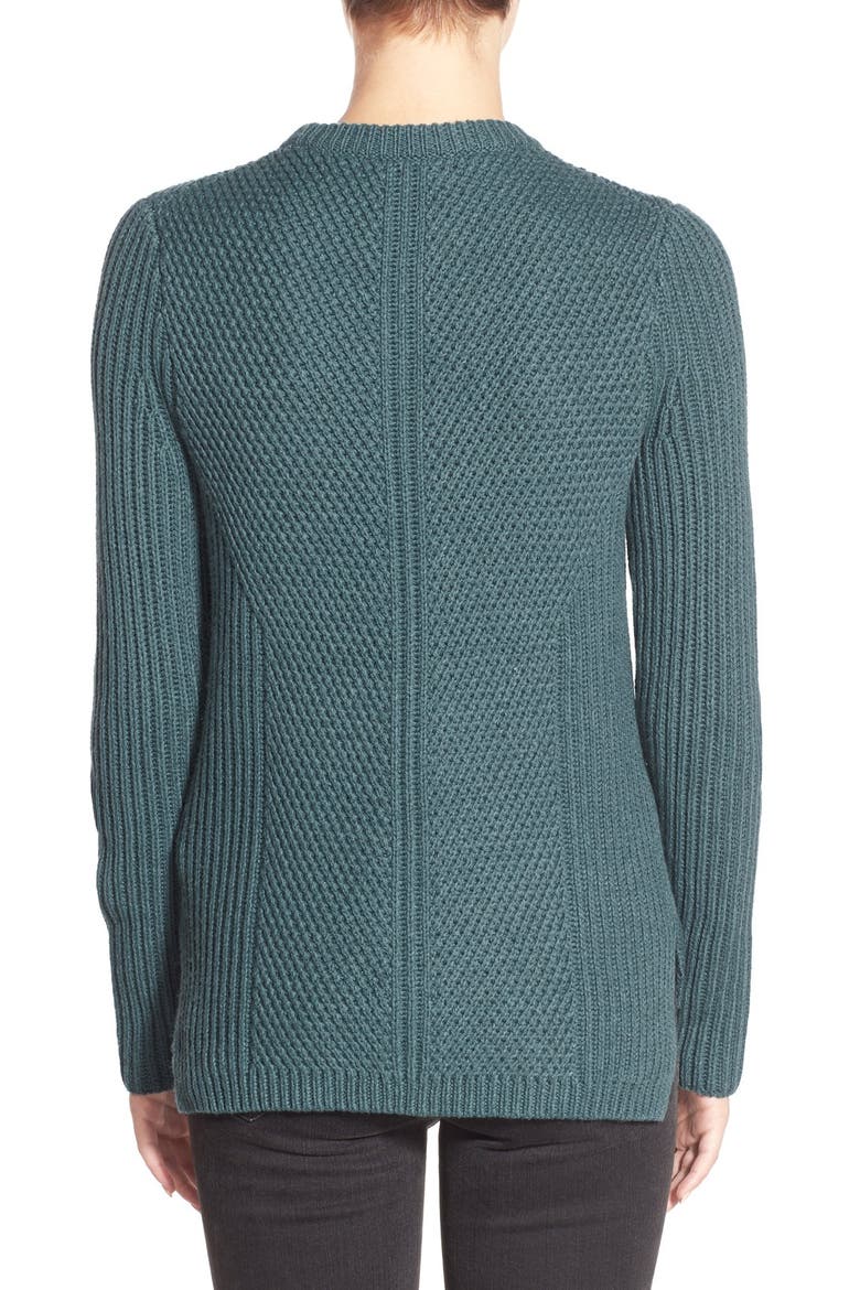 'Holcomb' Texture Sweater, Alternate, color, HEATHER SPRUCE