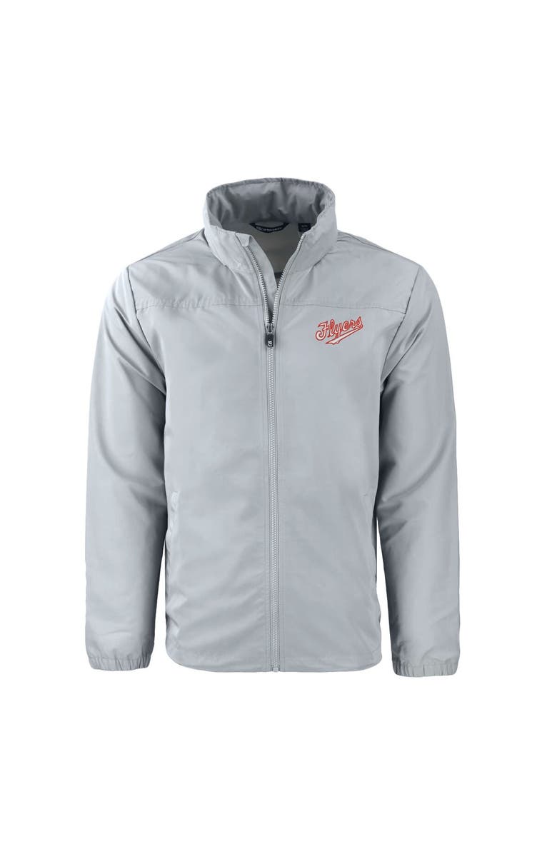 Cutter & Buck Men's Cutter & Buck Gray Dayton Flyers Vault Charter Eco Recycled Full-Zip Jacket, Alternate, color,