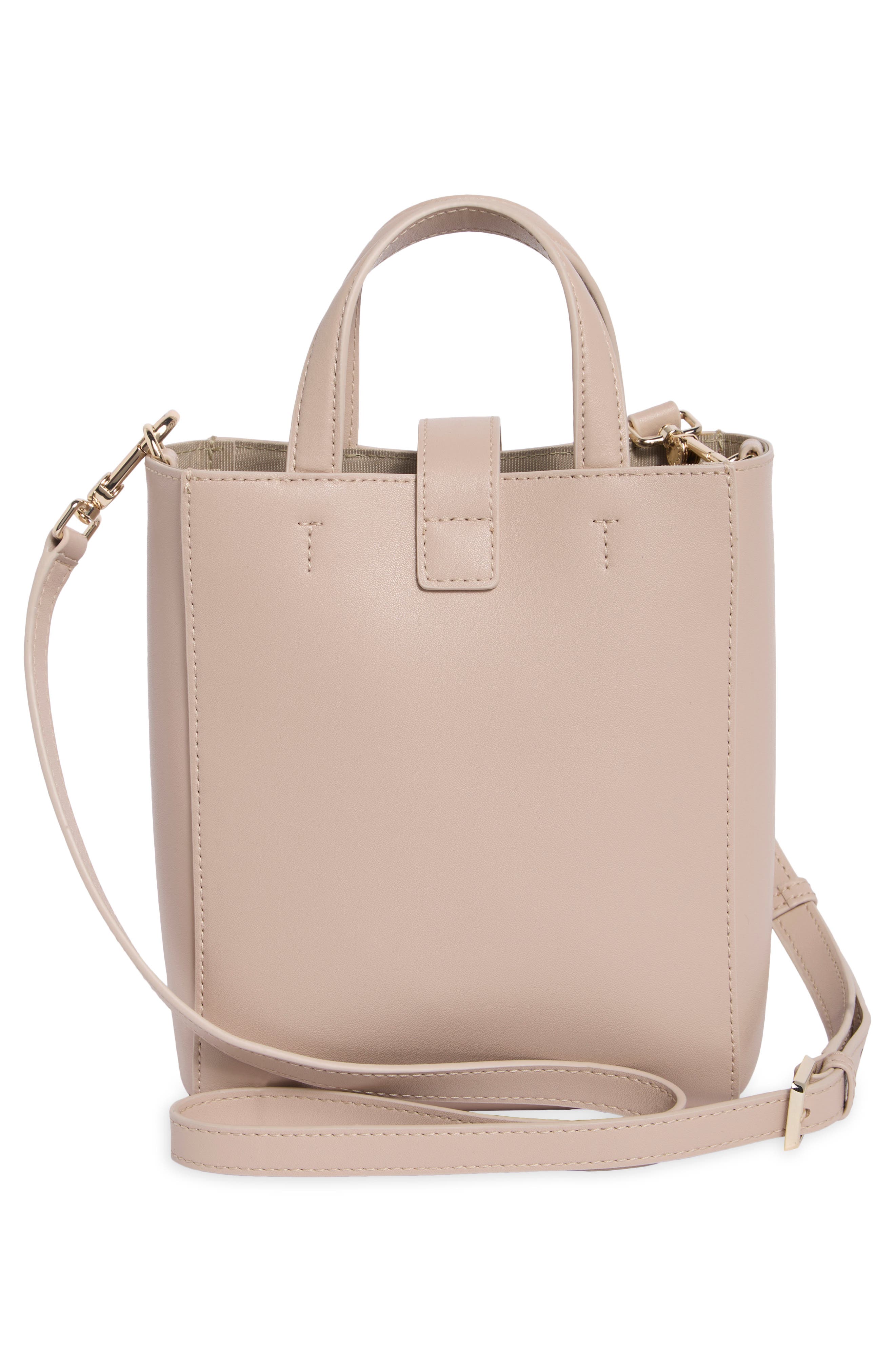 Mini Artemis Vertical Leather Tote, Alternate, color, DALIA