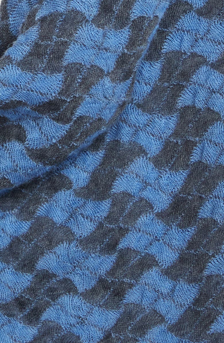 YanYan Basket Argyle Wool Shawl, Alternate, color, Blue