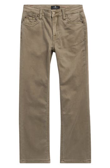 7 For All Mankind Kids' Lux Straight Leg Jeans In Green