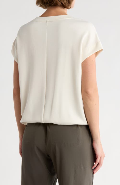 Apana Dolman Sleeve Scuba Knit Top In White