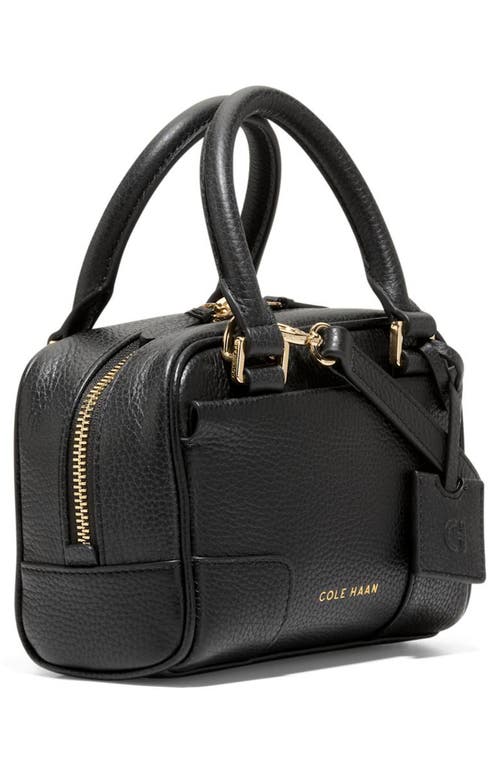 Cole Haan Mini Beverly Leather Satchel In Black