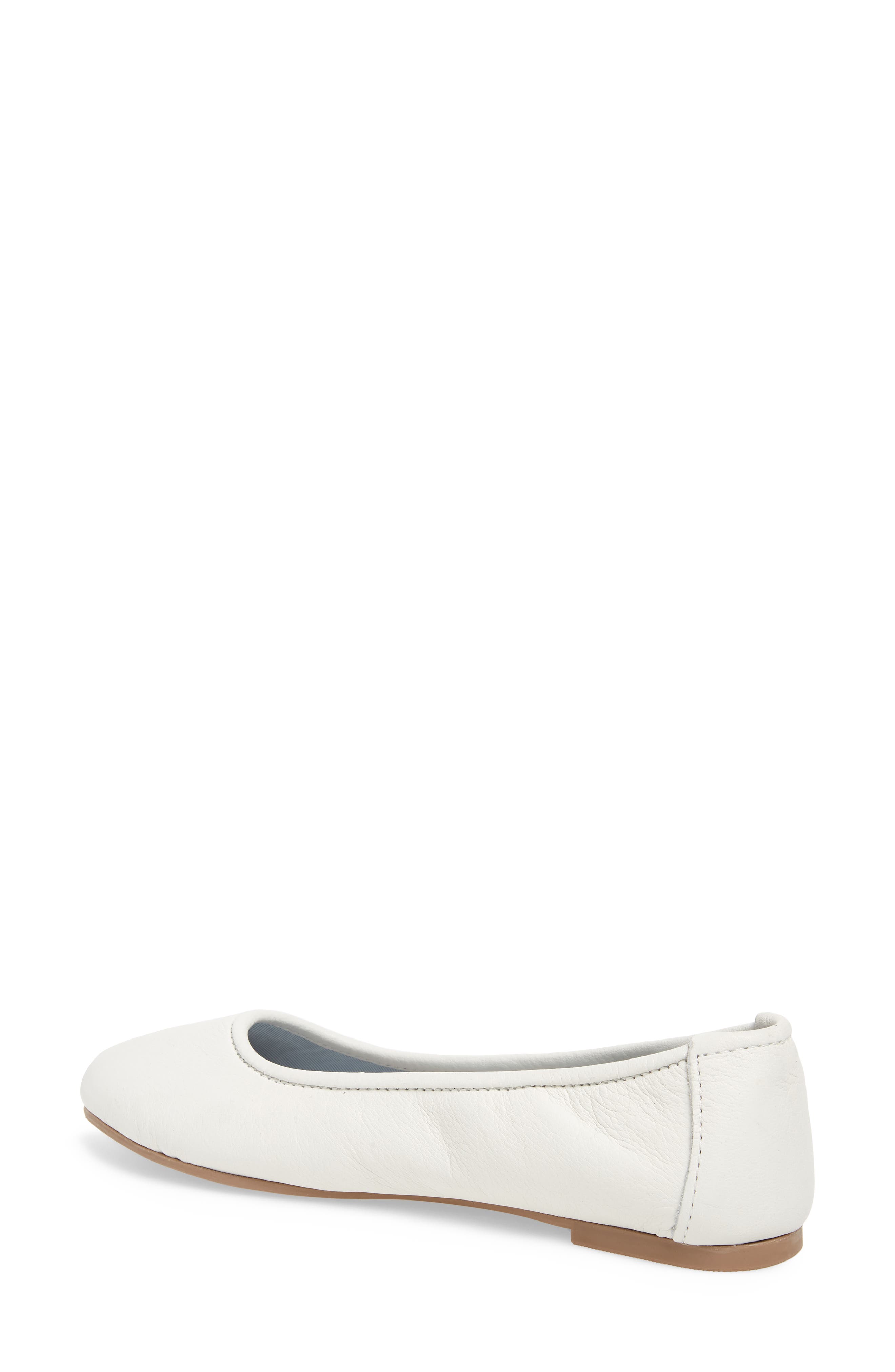 Anna Ballerina Flat, Alternate, color, WHITE