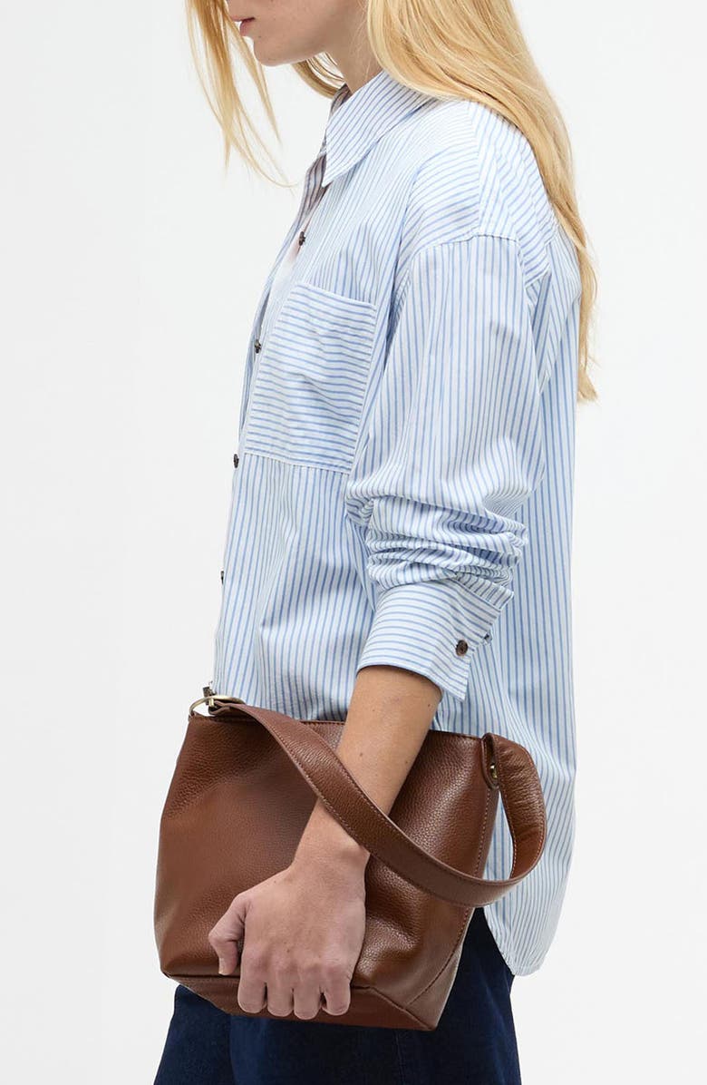 Barbour Polly Stripe Button-Up Shirt, Alternate, color, Chambray Stripe
