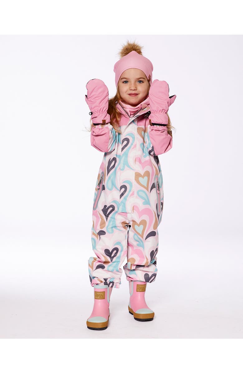 Deux par Deux Girl's Mid-Season Mittens Pale Pink, Alternate, color, 