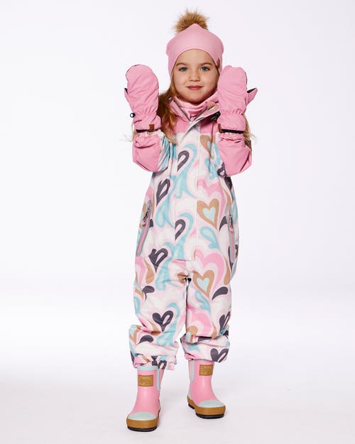 Deux Par Deux Little Girl's Mid-season Mittens Pale Pink In Pale Pink