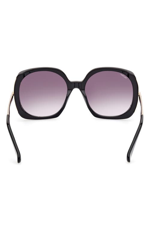 Max Mara Malibu 58mm Gradient Butterfly Sunglasses In Multi