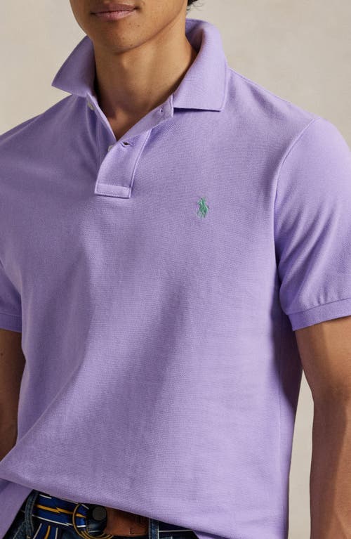 Polo Ralph Lauren Classic Fit Mesh Polo Shirt In Light Lilac/c5171