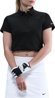 Nike Crop Cotton Blend Golf Polo