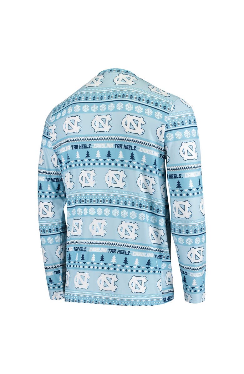 CONCEPTS SPORT Men's Concepts Sport Carolina Blue North Carolina Tar Heels Ugly Sweater Knit Long Sleeve Top and Pant Set, Alternate, color, Light Blue