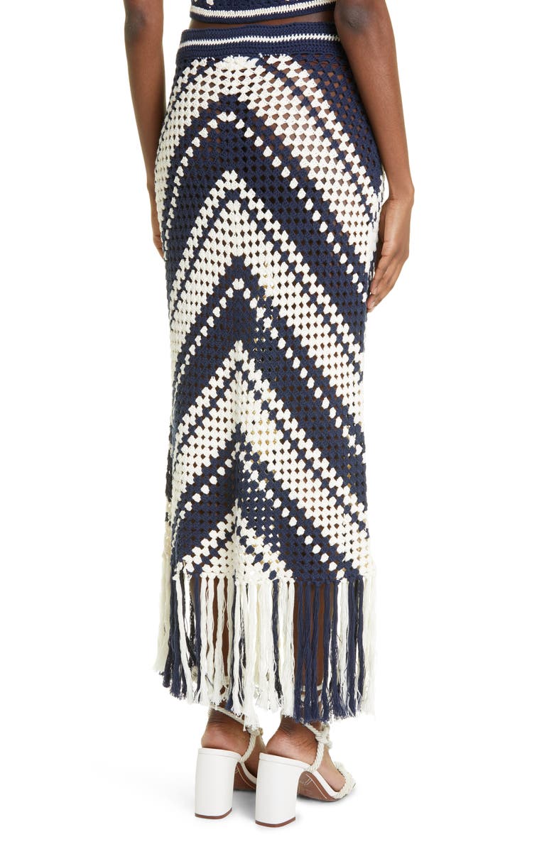 Zimmermann Cotton Crochet Cover-Up Skirt, Alternate, color,