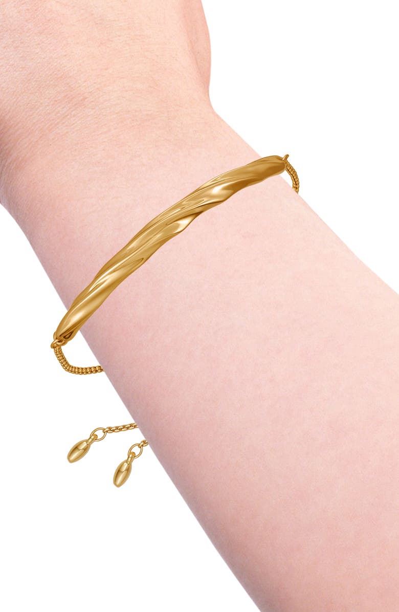 Vince Camuto Twisted Bar Slider Bracelet, Alternate, color, Gold Tone