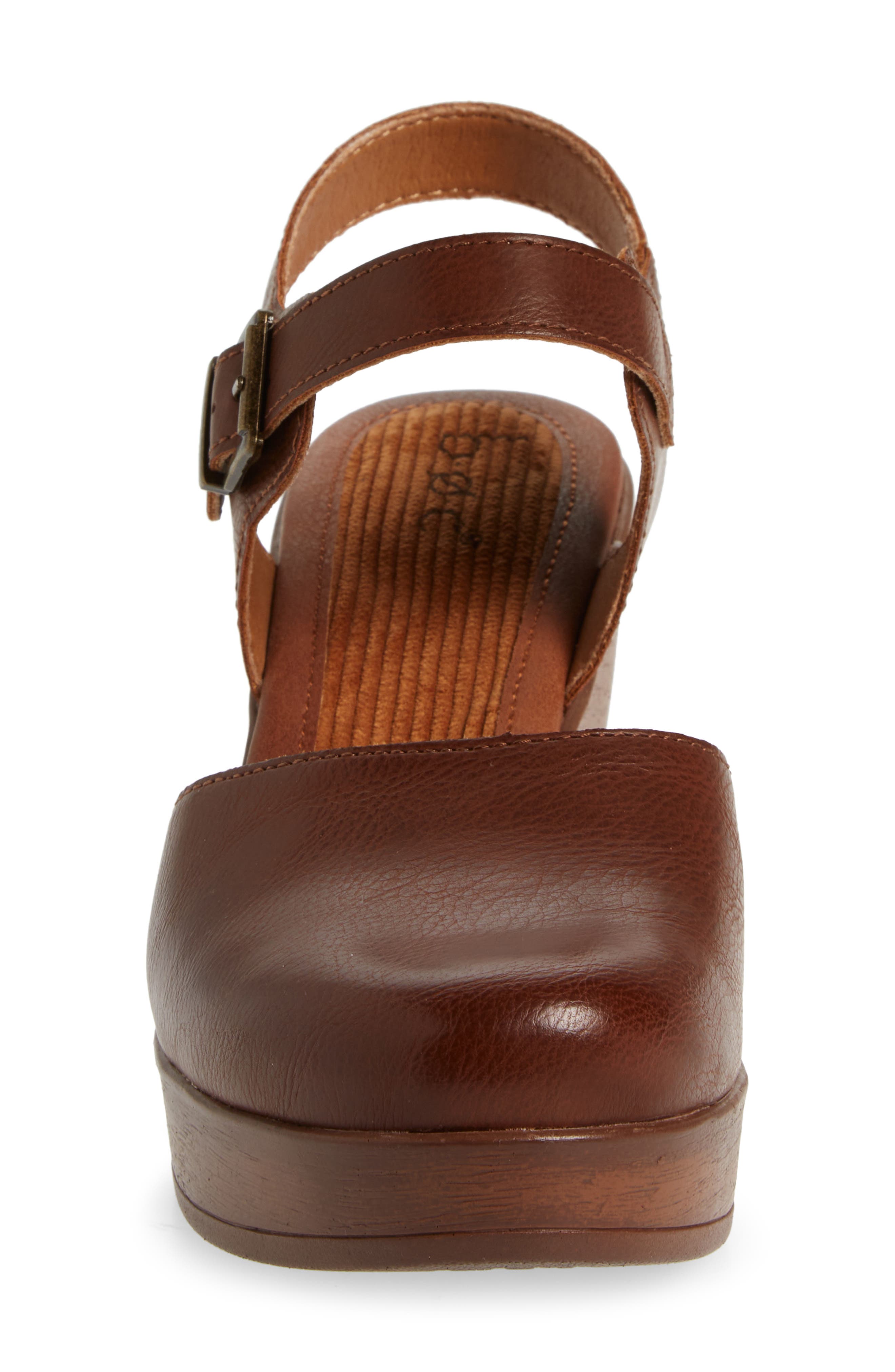 Natasha Clog Platform Pump, Alternate, color, BROWN