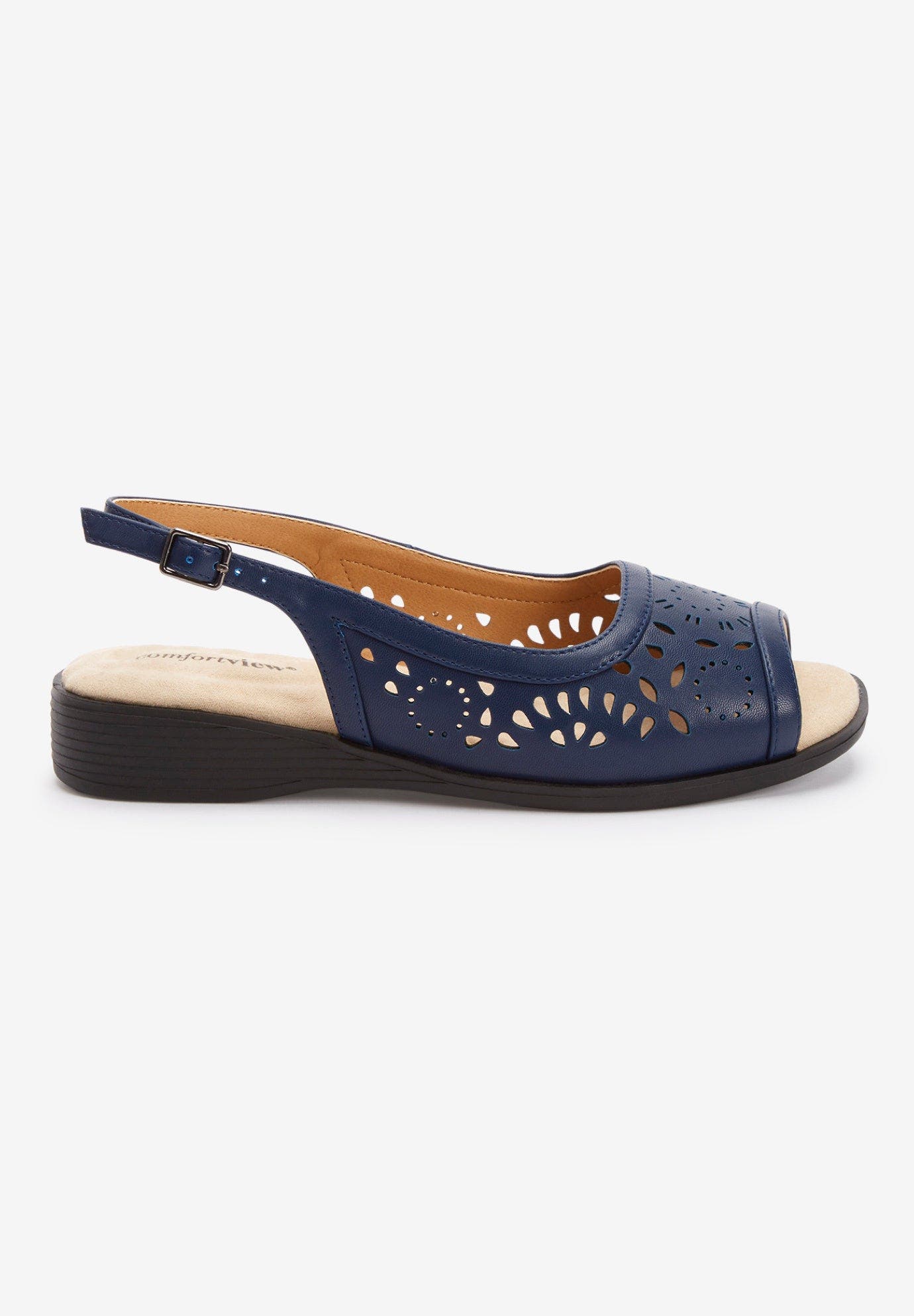 The Mary Leather Like Sling, Alternate, color, NAVY
