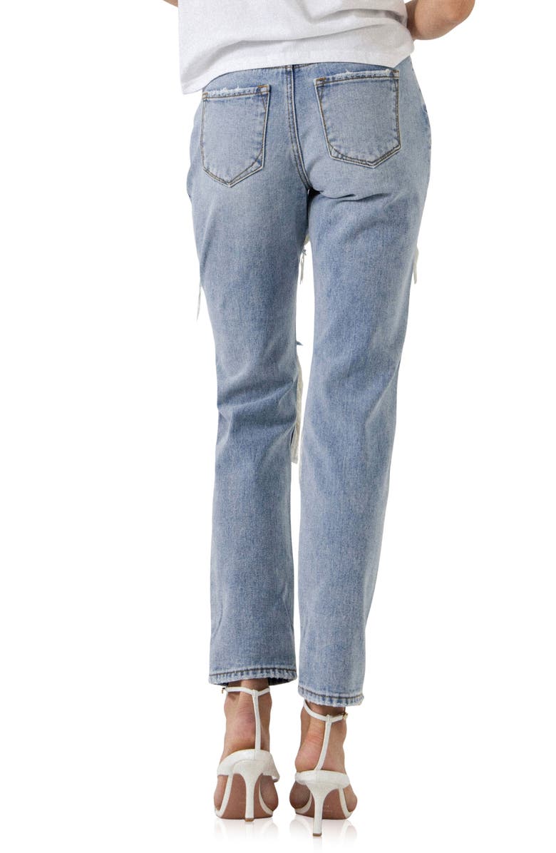 Grey Lab Distressed Jeans, Alternate, color, Light Denim