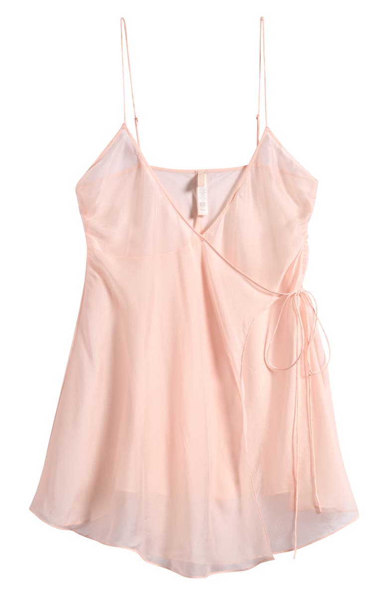 SKIMS Romance Silk Slip Nightgown, Main, color, Primrose