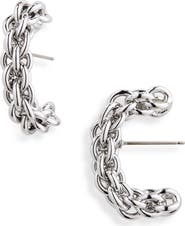 DEMARSON Dylan Huggie Hoop Earrings