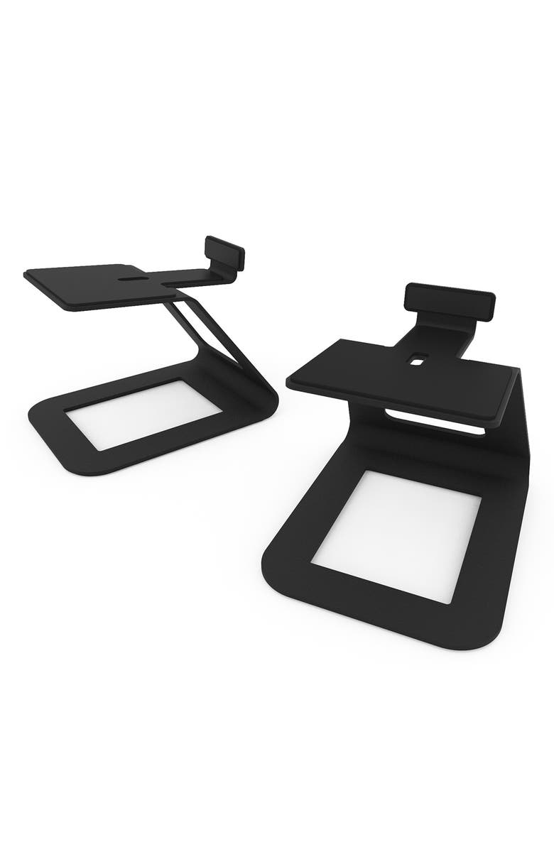 Kanto SE6 Elevated Desktop Speaker Stands for Large Speakers - Pair, Main, color, Black