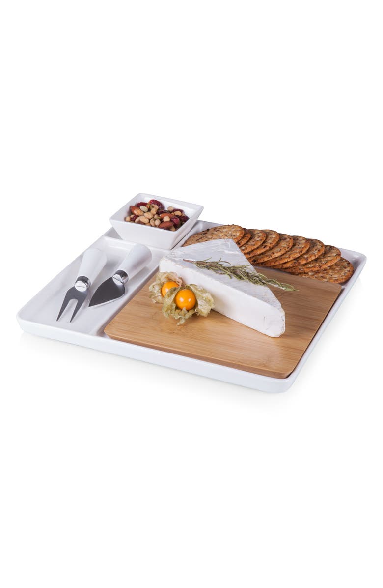 Picnic Time Peninsula Cutting Board & Serving Tray, Alternate, color, Brown