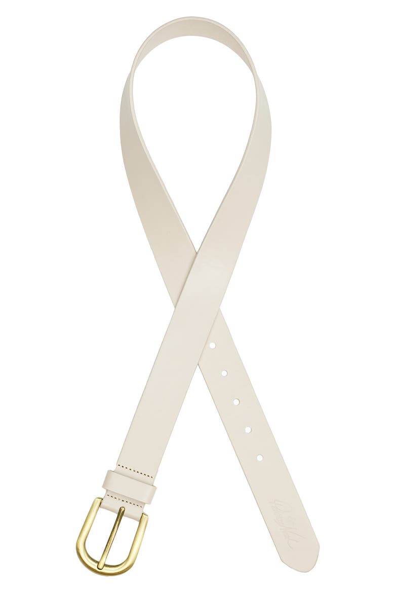 Vietri Leather Belt, Alternate, color, CHALK WHITE