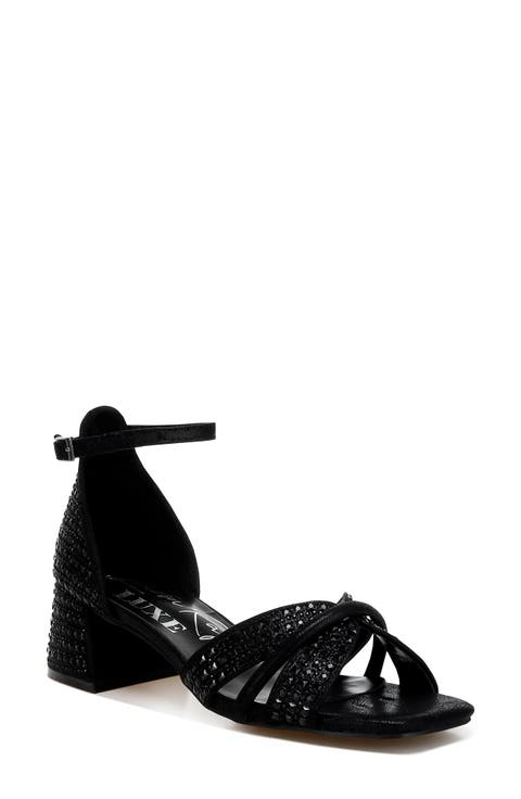 Babylon Embellished Block Heel Sandal (Women)