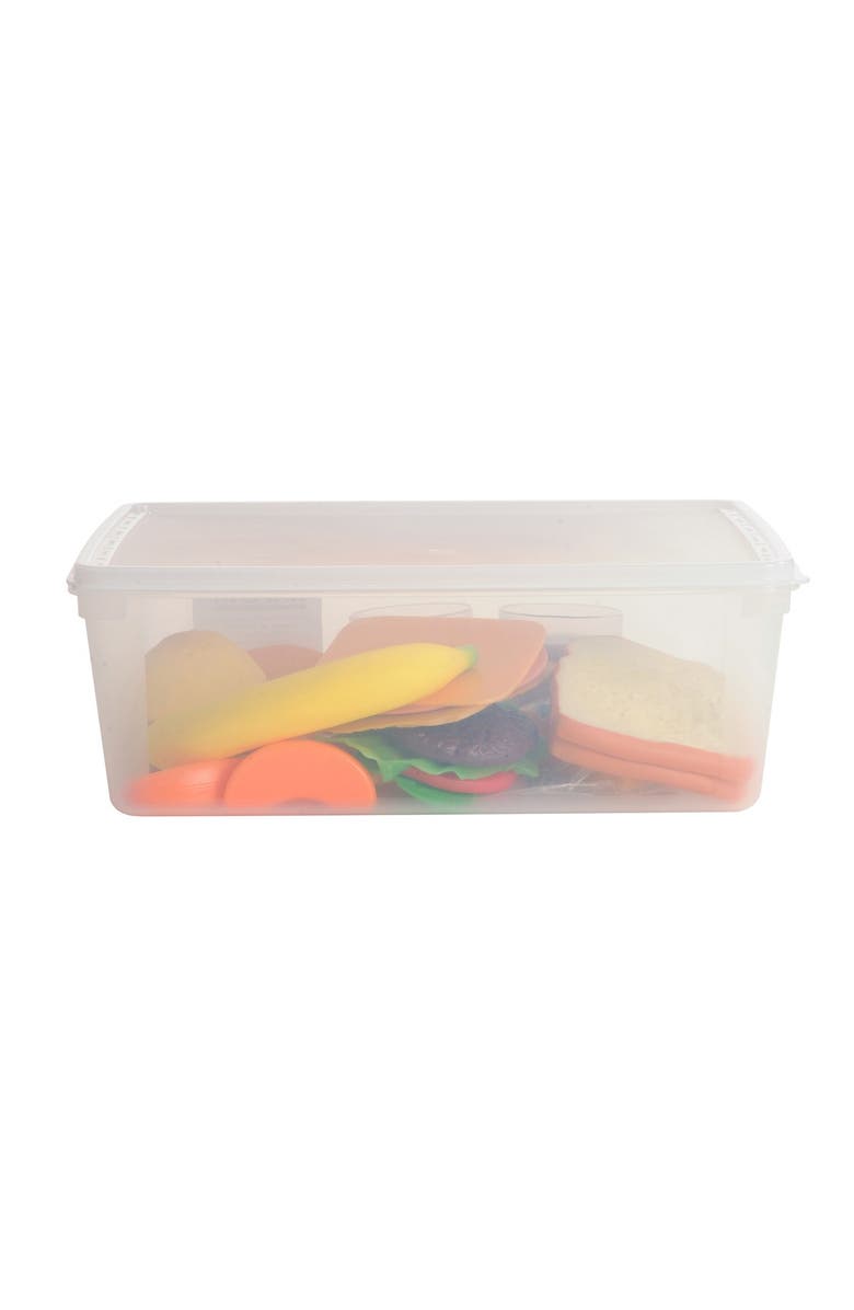 Kaplan Early Learning Company Life-size Pretend Play Lunch Meal Set - 32 Pieces, Alternate, color, Multicolored