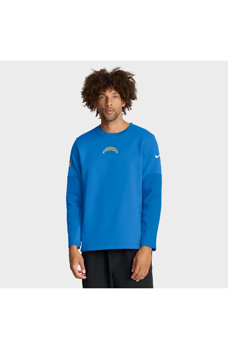 Nike Men's Nike Powder Blue Los Angeles Chargers Sideline Coach Therma-FIT Long Sleeve T-Shirt, Main, color, Powder Blue