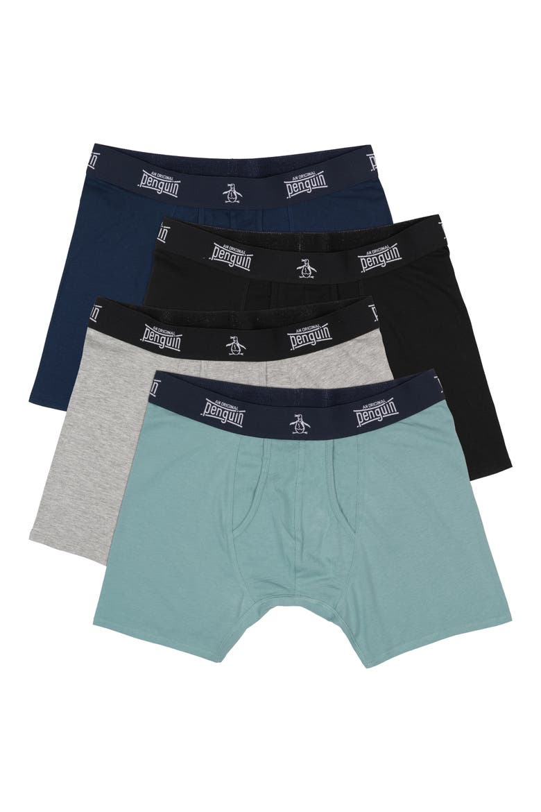 Assorted 4-Pack Boxer Briefs, Main, color, BLUE MULTI