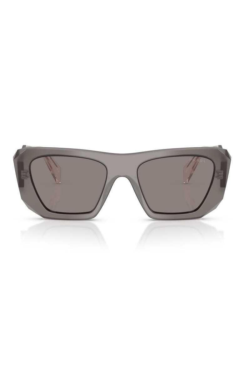 53mm Square Sunglasses, Main, color, GREY / DARK GREY