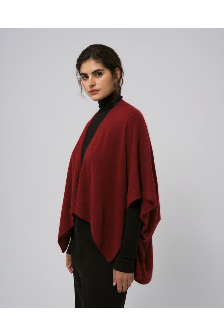 Cashmere Cape, Alternate, color, Red