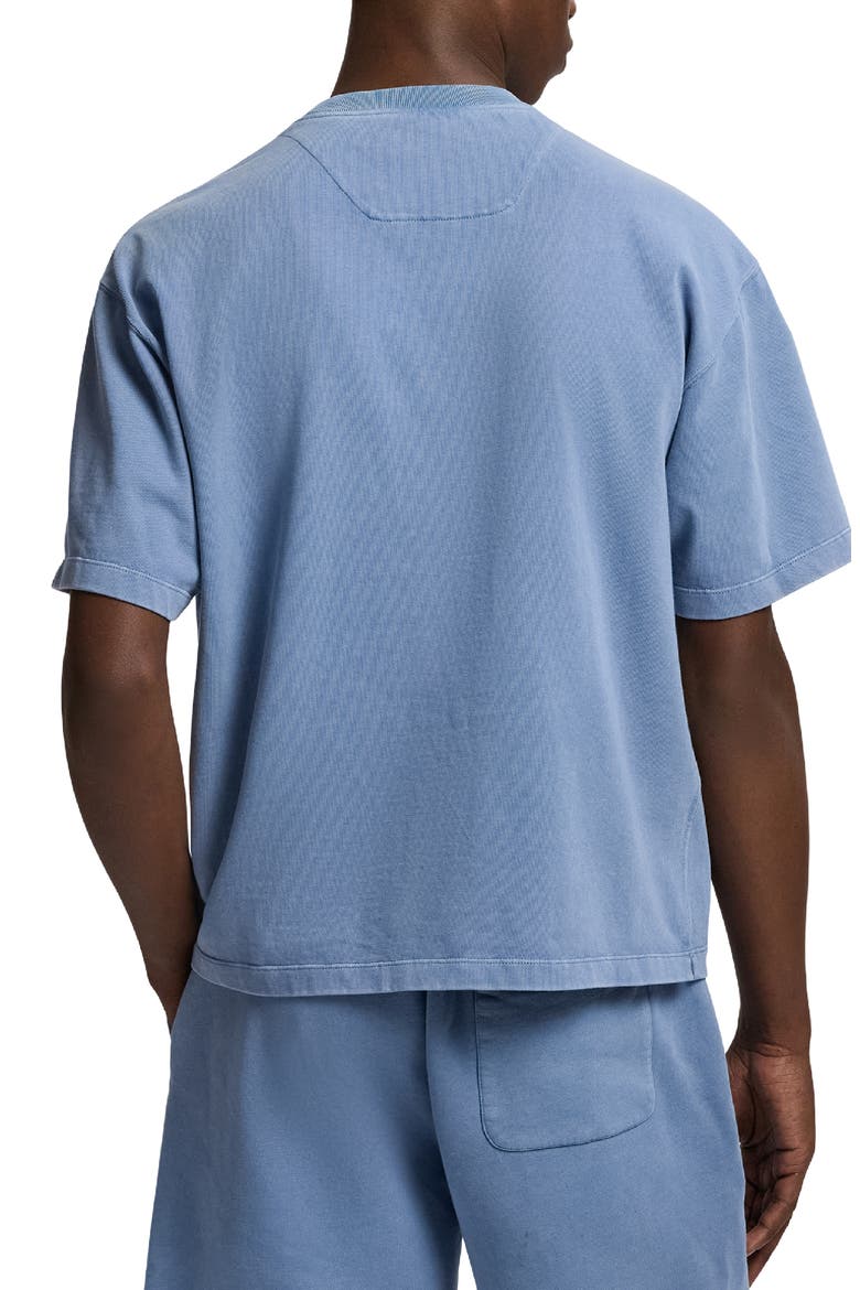 Oversize Vintage Cotton Jersey Pocket T-Shirt, Alternate, color, BLUE