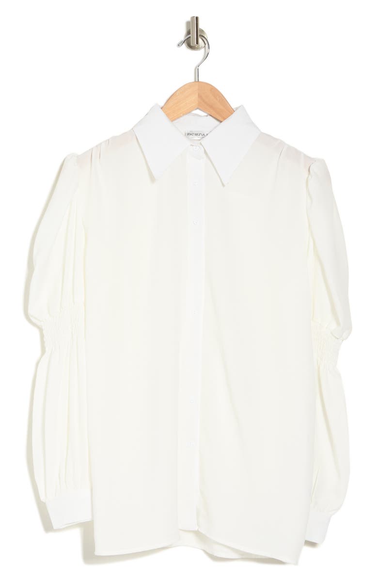 PATRIZIA LUCA Smocked Blouse, Alternate, color,