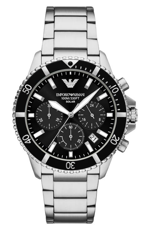 World Explorer Solar Chronograph Bracelet Watch, 43.5mm