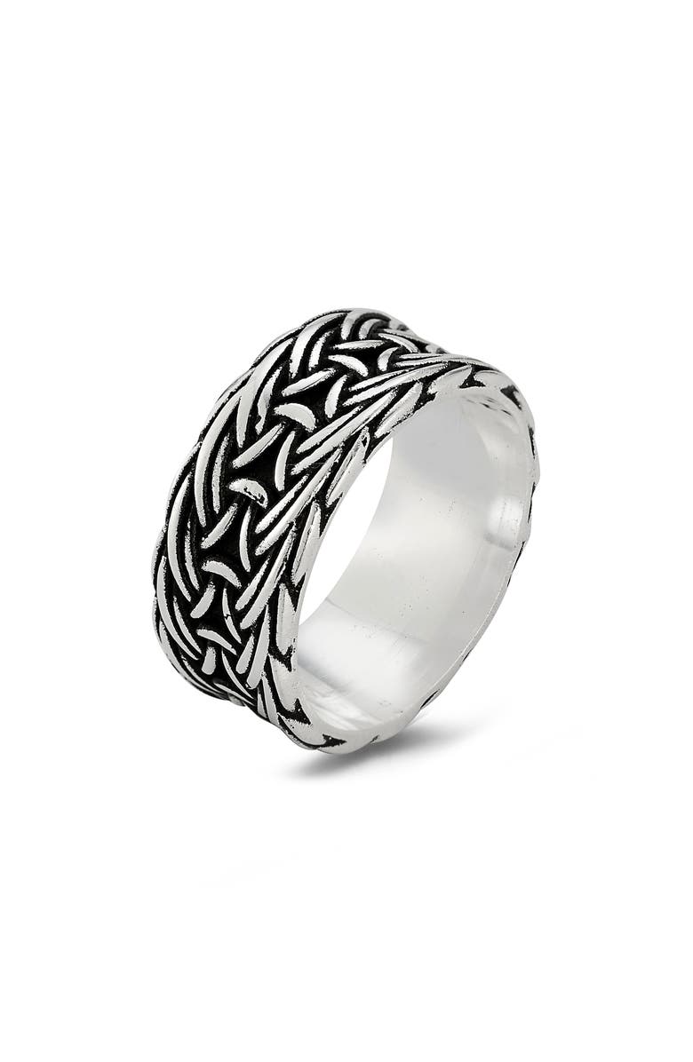Yield of Men Men's Band Ring, Main, color, Silver