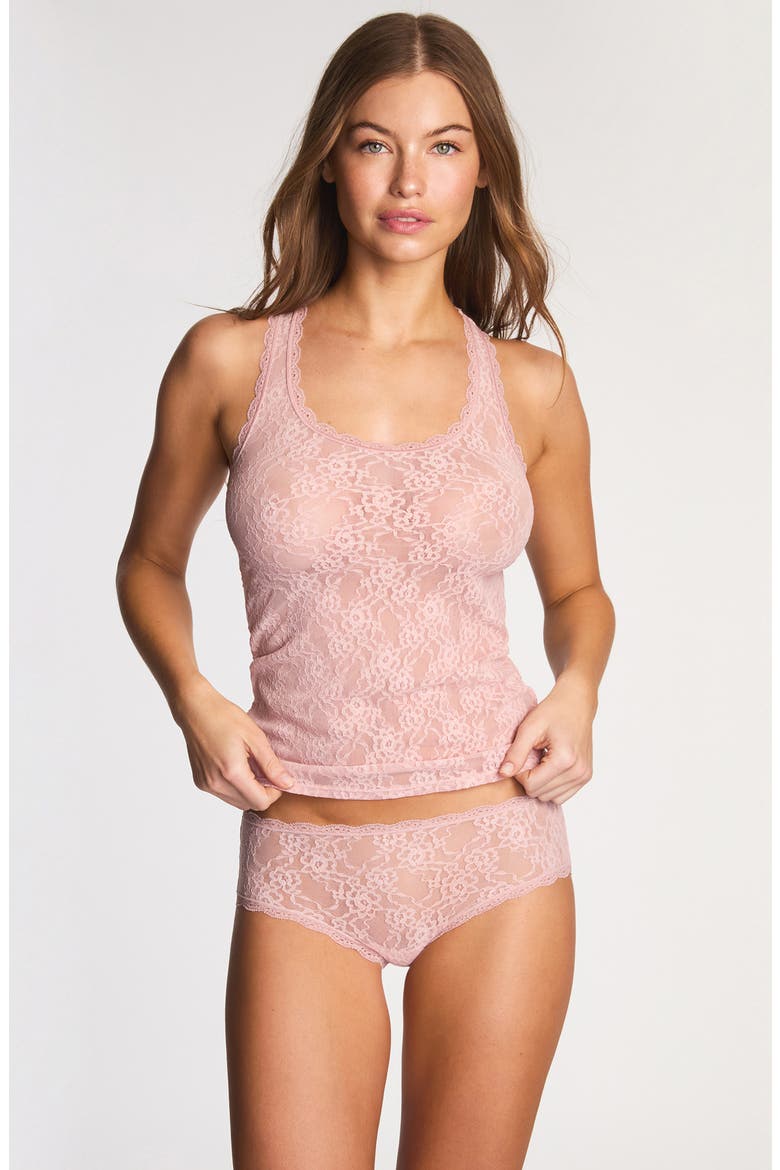 Effortlessly Sheer Lace Tank, Alternate, color, BLUSH PINK