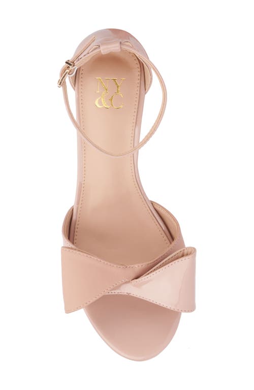 New York And Company Shelby Wedge Sandal In Brown