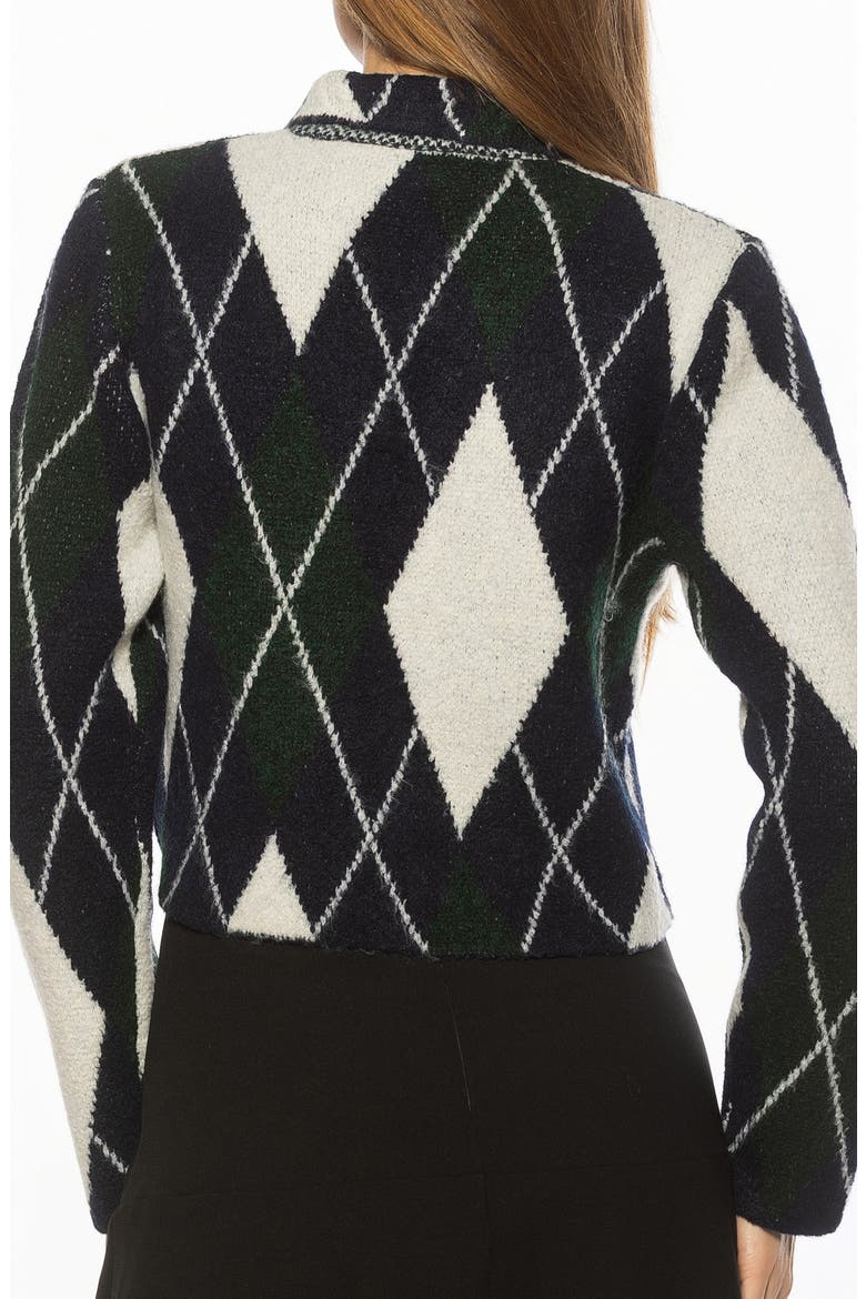 Wayne Collared Knit Cardigan, Alternate, color, GREEN DIAMOND