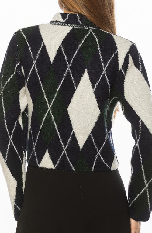Alexia Admor Wayne Collared Knit Cardigan In Black