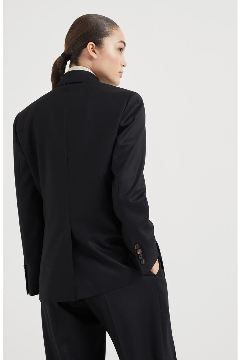Flannel blazer, Alternate, color, Black