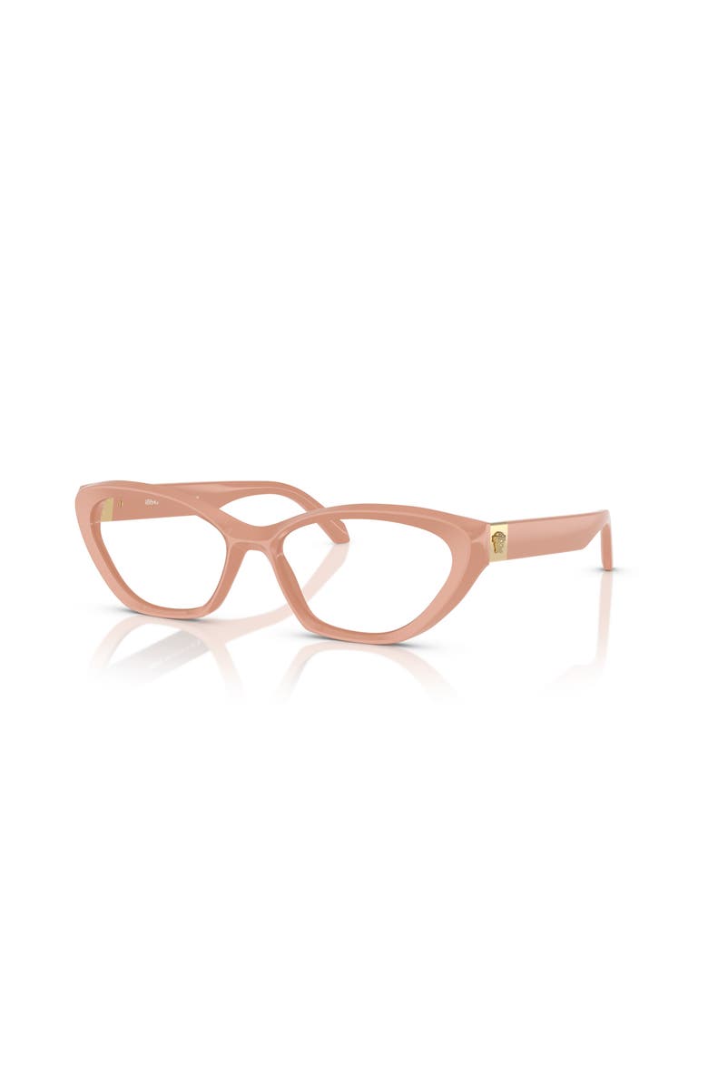 Versace 53mm Cat Eye optical glasses, Main, color, Beige