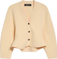 ASHLYN Henry Asymmetric Ruffle Cardigan