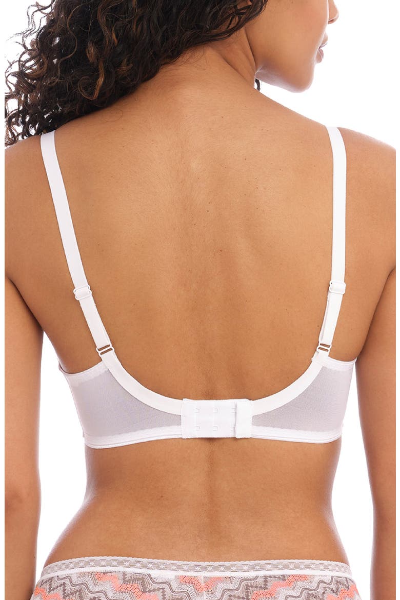Festival Vibe High Apex Underwire Plunge Bra, Alternate, color, WHITE CORAL