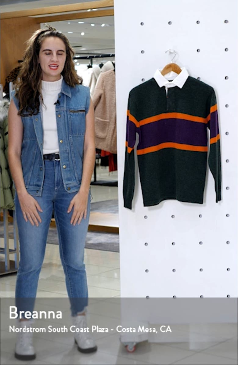 Rugby Stripe Wool Sweater, sales video thumbnail